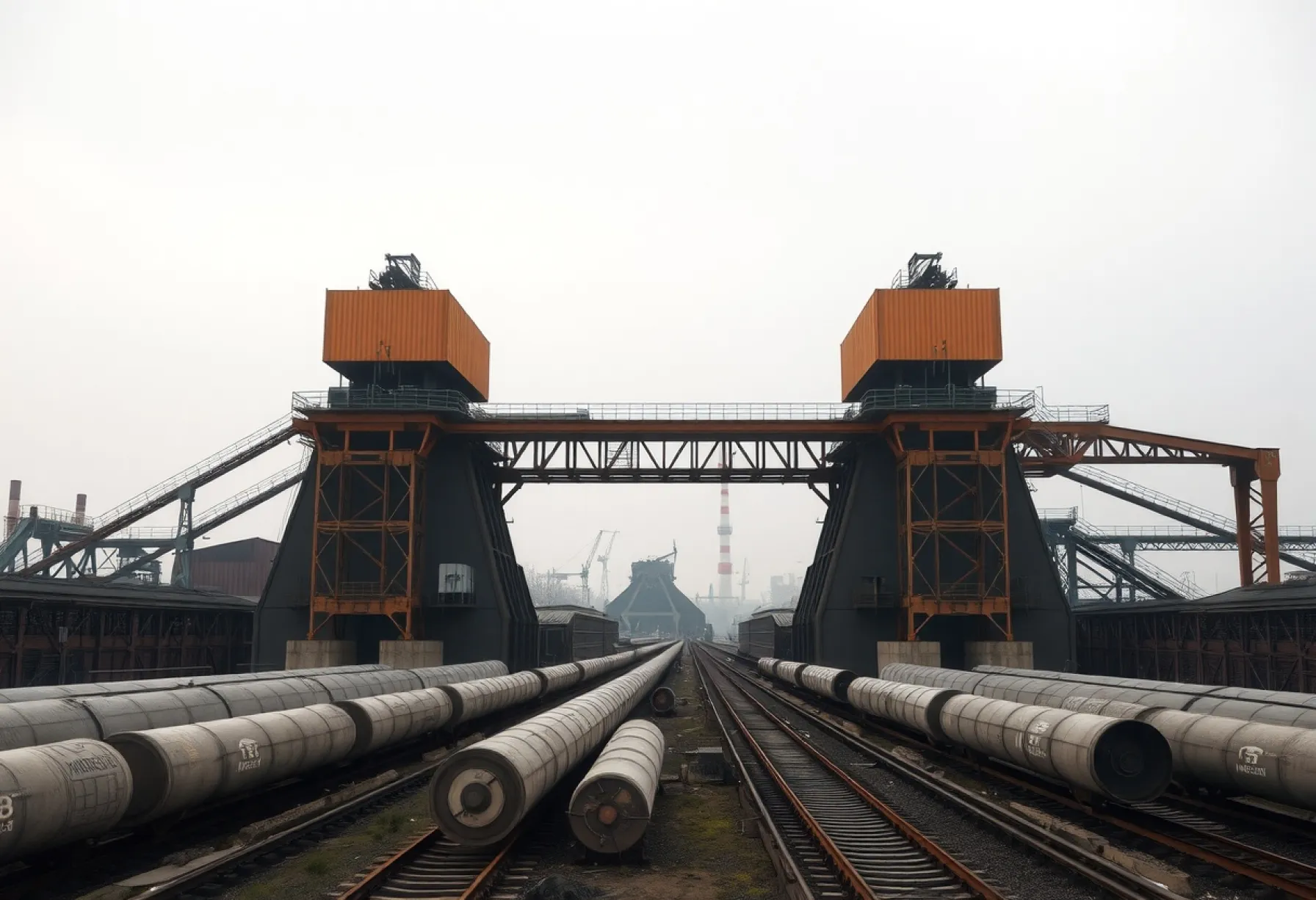 Industrielles Erbe: Hochofenkomplex der 1970er Jahre im Ruhrgebiet