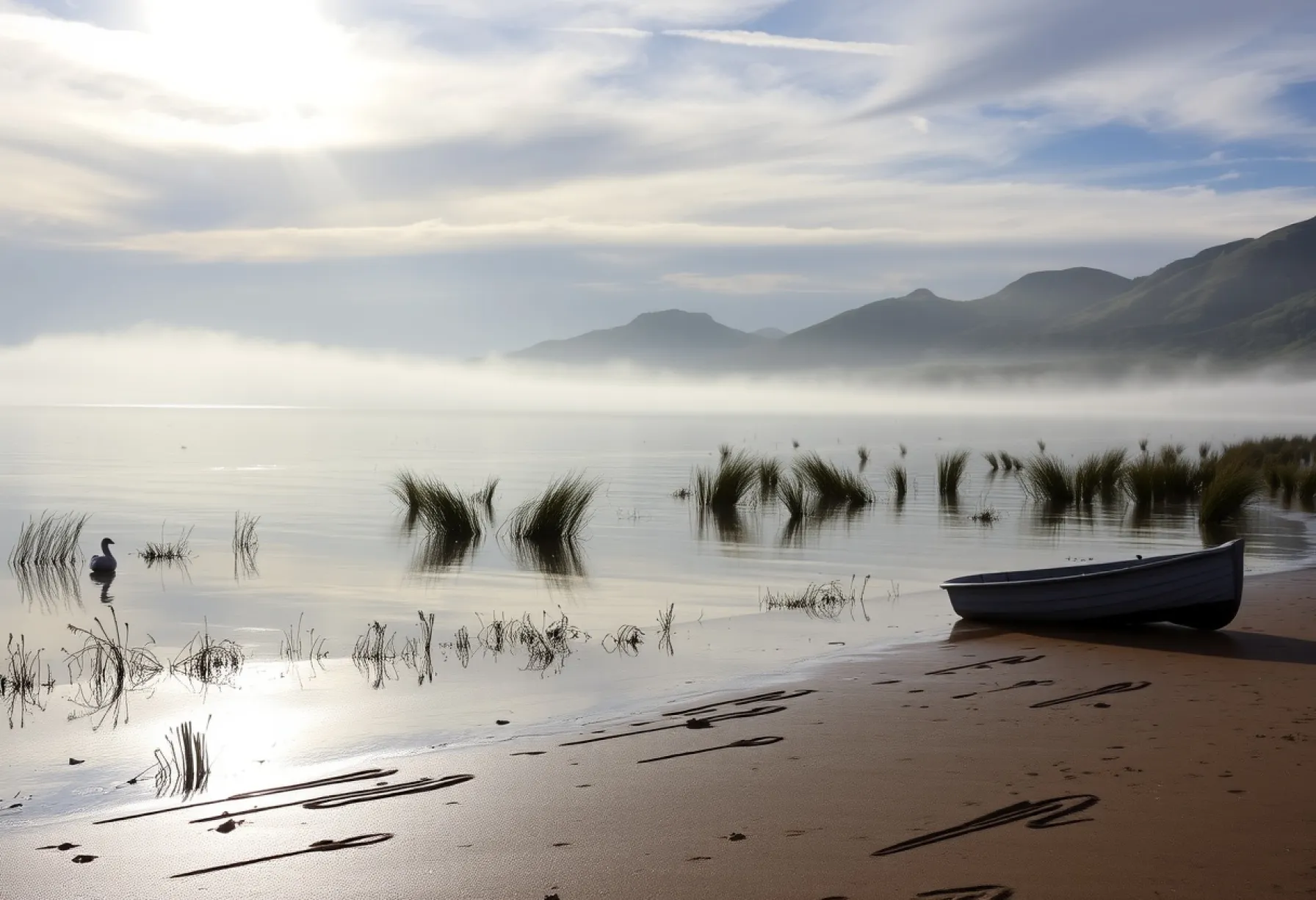 Morgenstimmung am Loch Lomond: Einblick in eine friedliche Landschaftsszene in Schottland