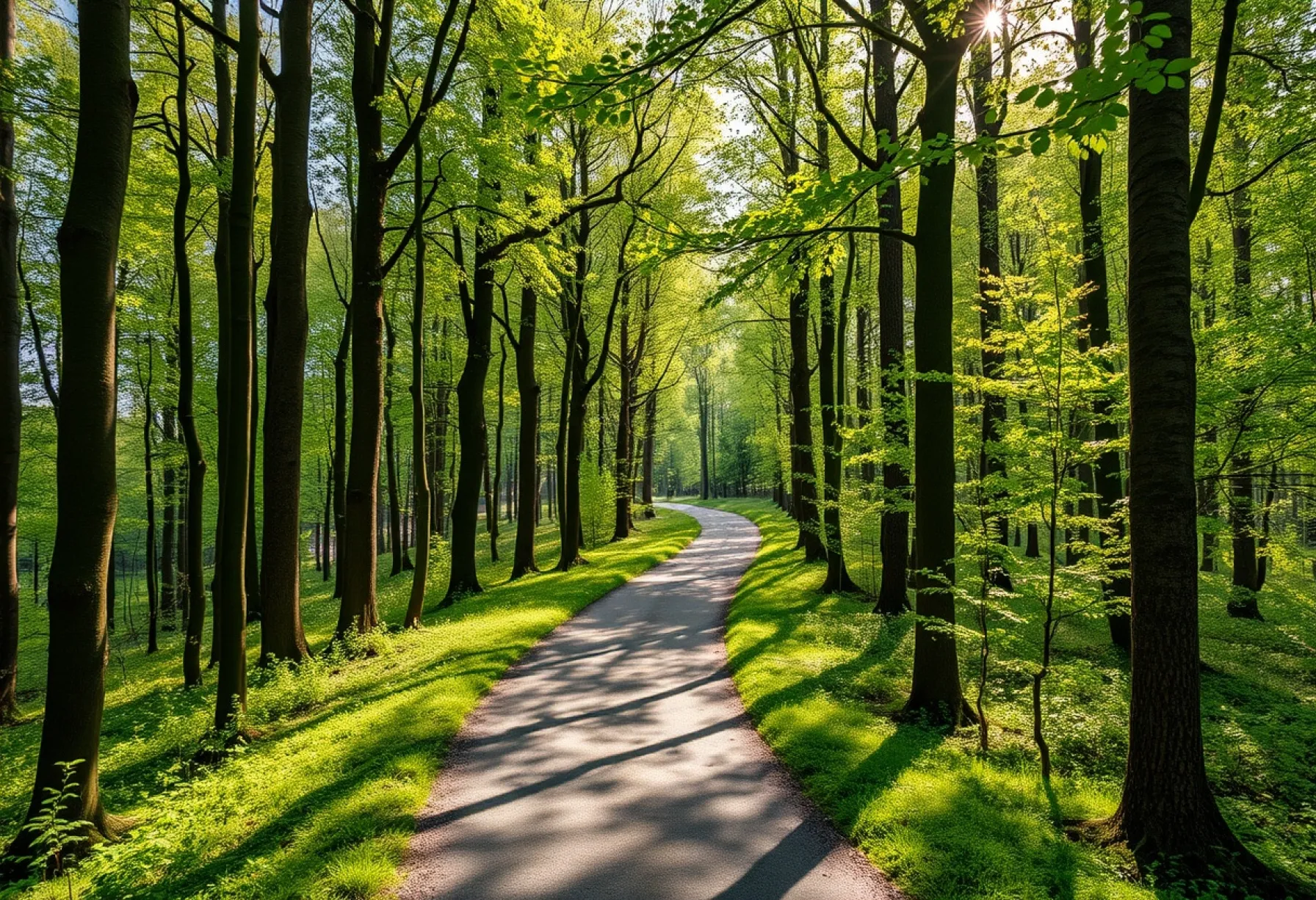 Waldweg im Schwarzwald: Beschreibung eines Kiefernwaldes und seiner Umgebung