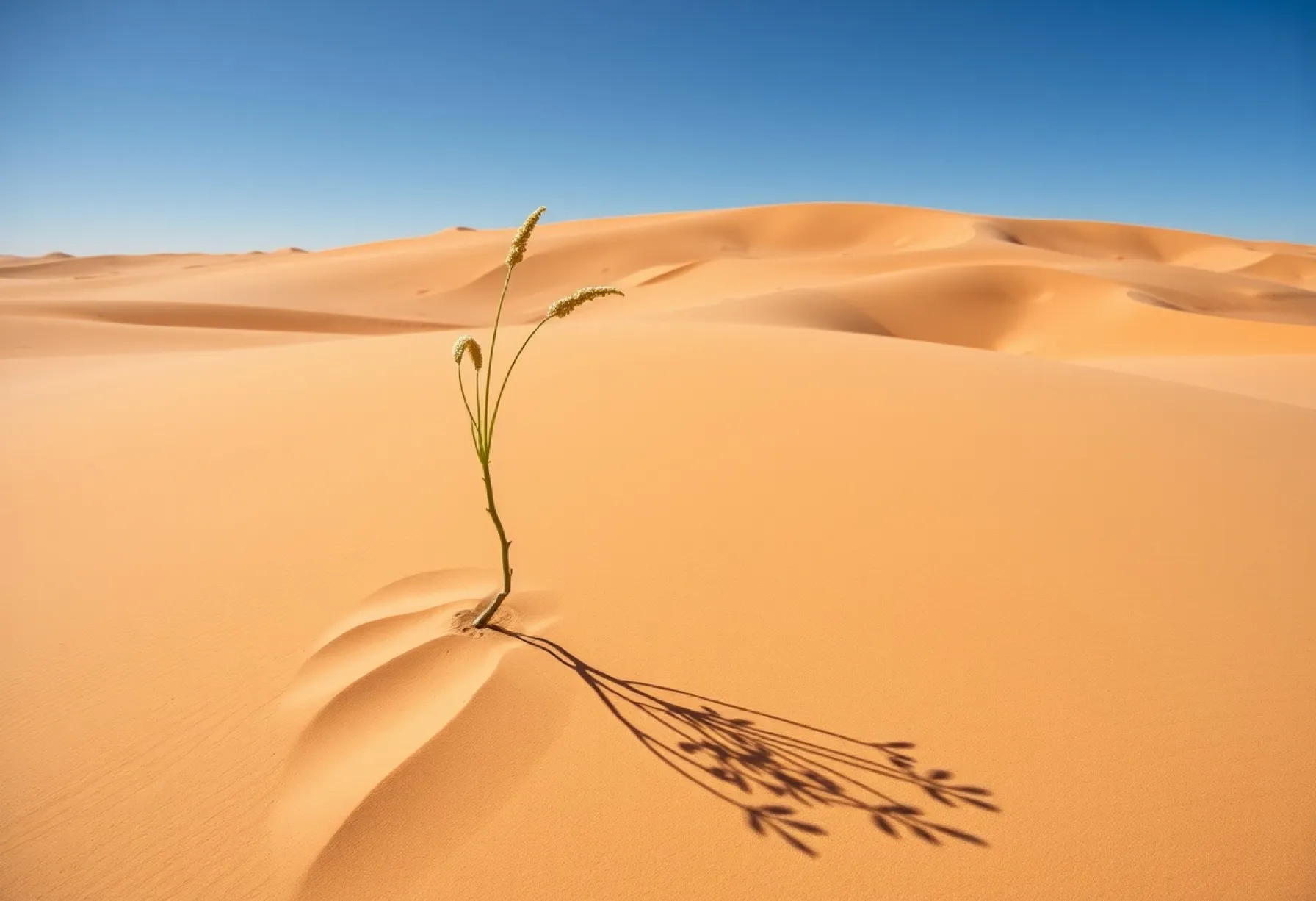 Naturlandschaft der Sahara: Sanddünen, Retama raetam und Wüstenkäfer im Fokus