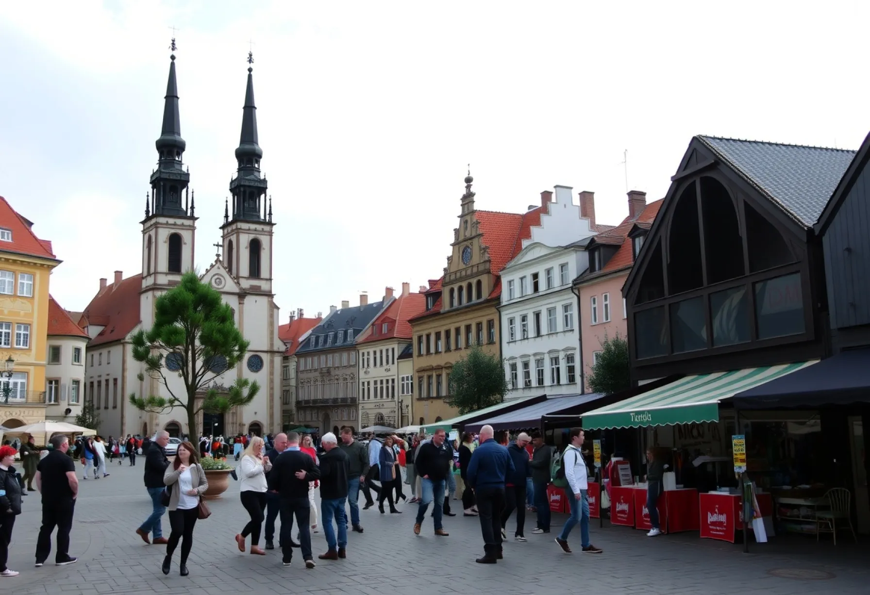 Marktplatz in der Altstadt von Krakau: Sehenswürdigkeiten und Touristen im Überblick