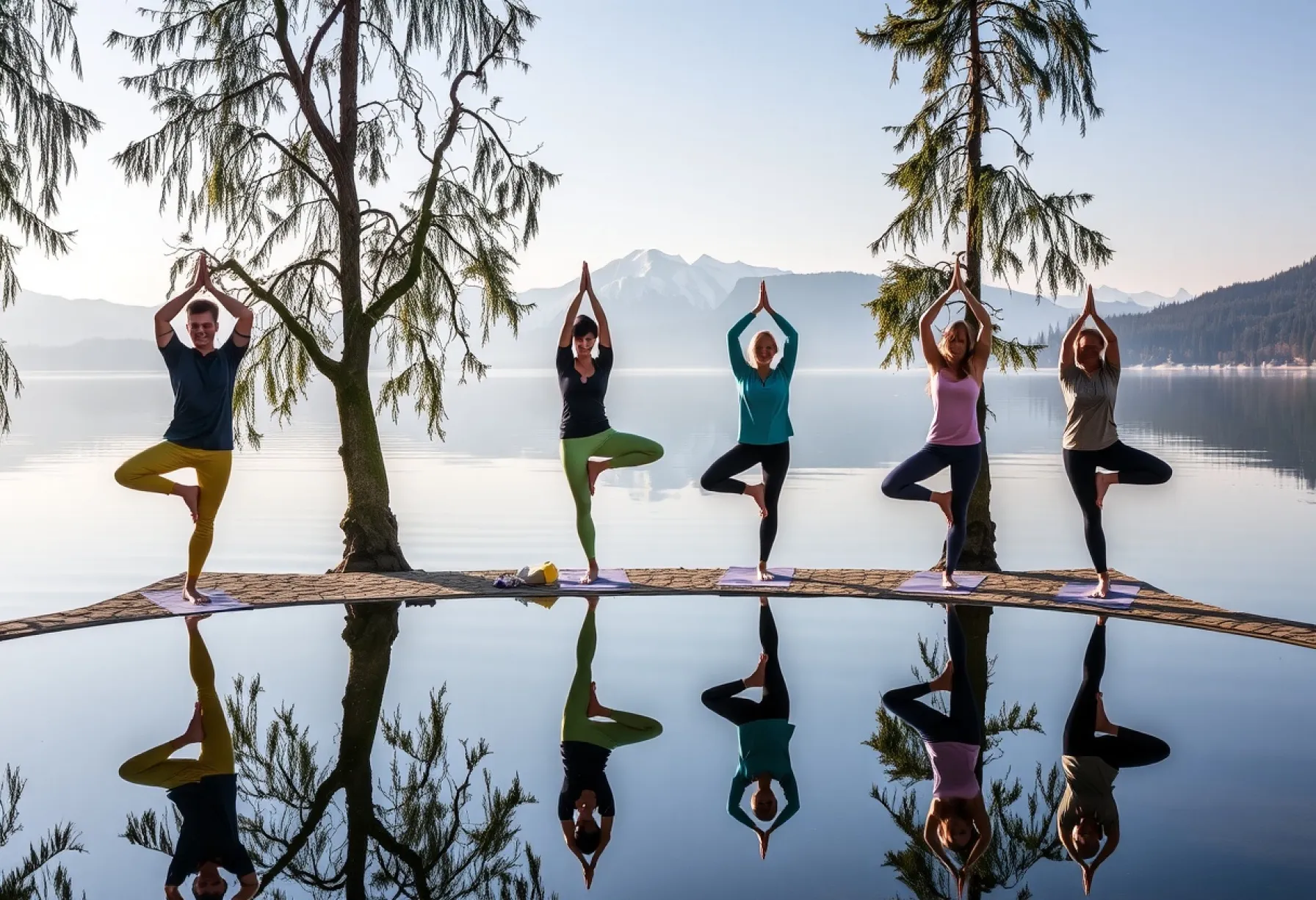 Yoga am See in Vancouver: Morgenübung inmitten der Natur