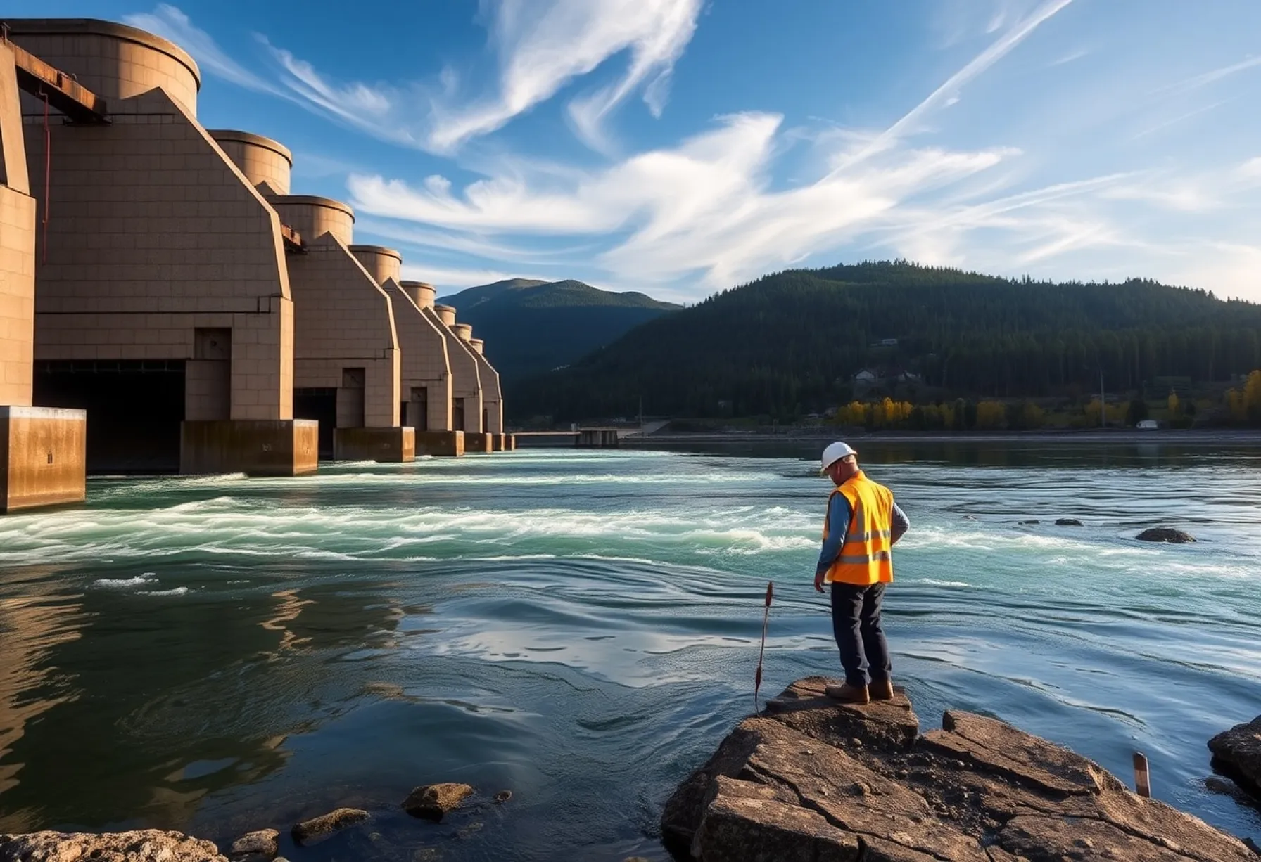 Modernes Wasserkraftwerk in Norwegen: Technik und Natur im Einklang