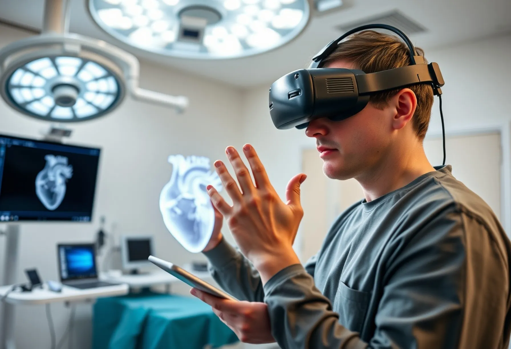 Einsatz von Virtual-Reality-Technologie zur Planung und Simulation komplexer chirurgischer Eingriffe in einem Münchner Krankenhaus
