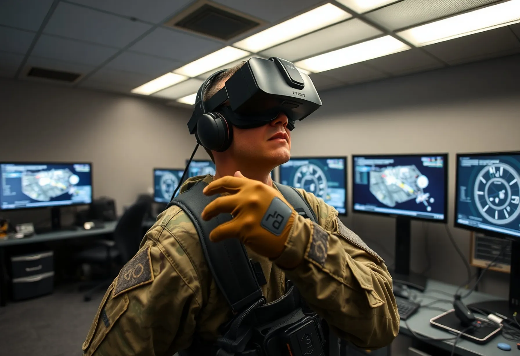 Virtual-Reality-Training im Simulationszentrum der US Air Force: Einblick in moderne Ausbildungstechnologien