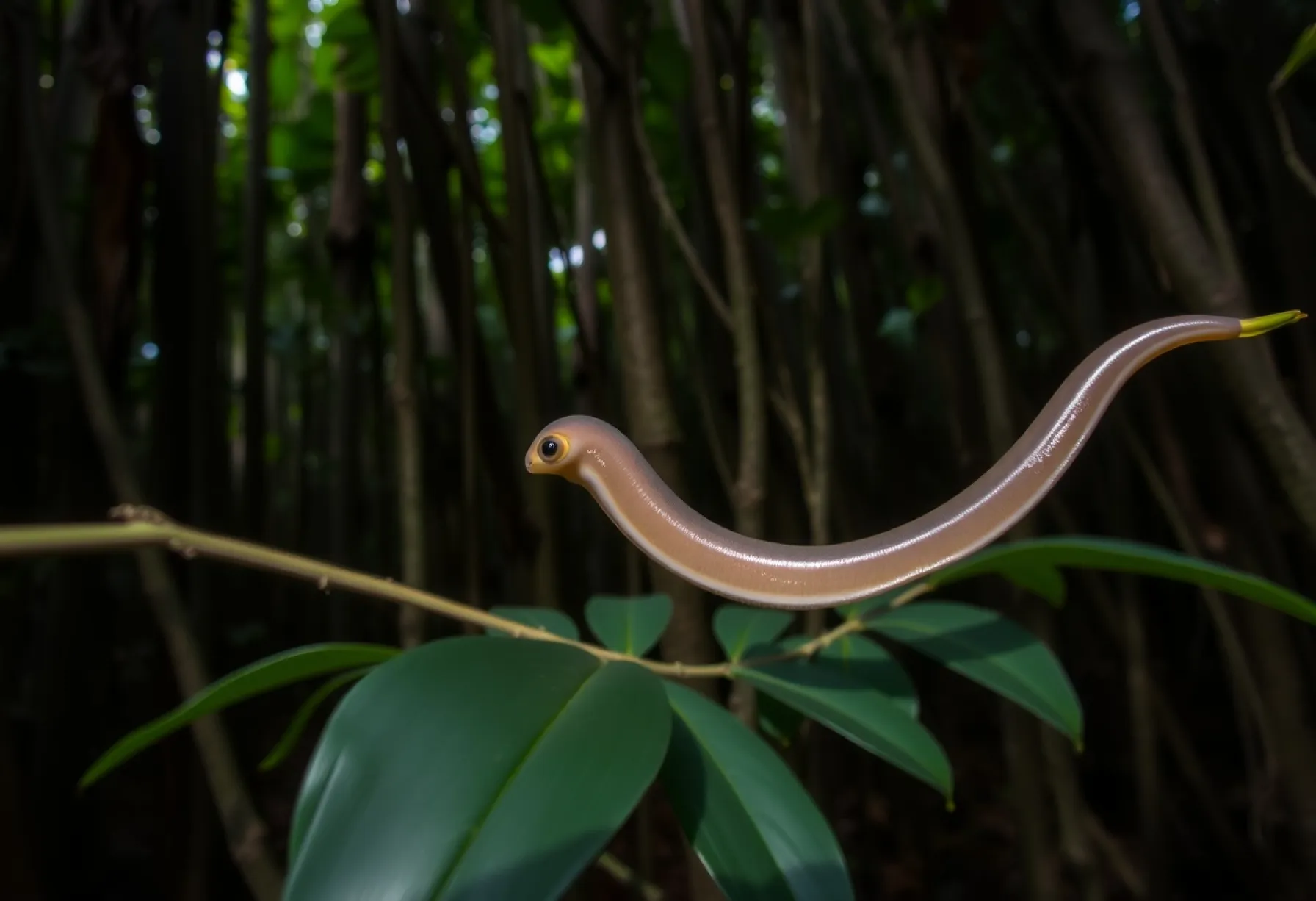 Caecilie im Amazonas-Regenwald: Beschreibung ihrer Lebensweise und Umgebung