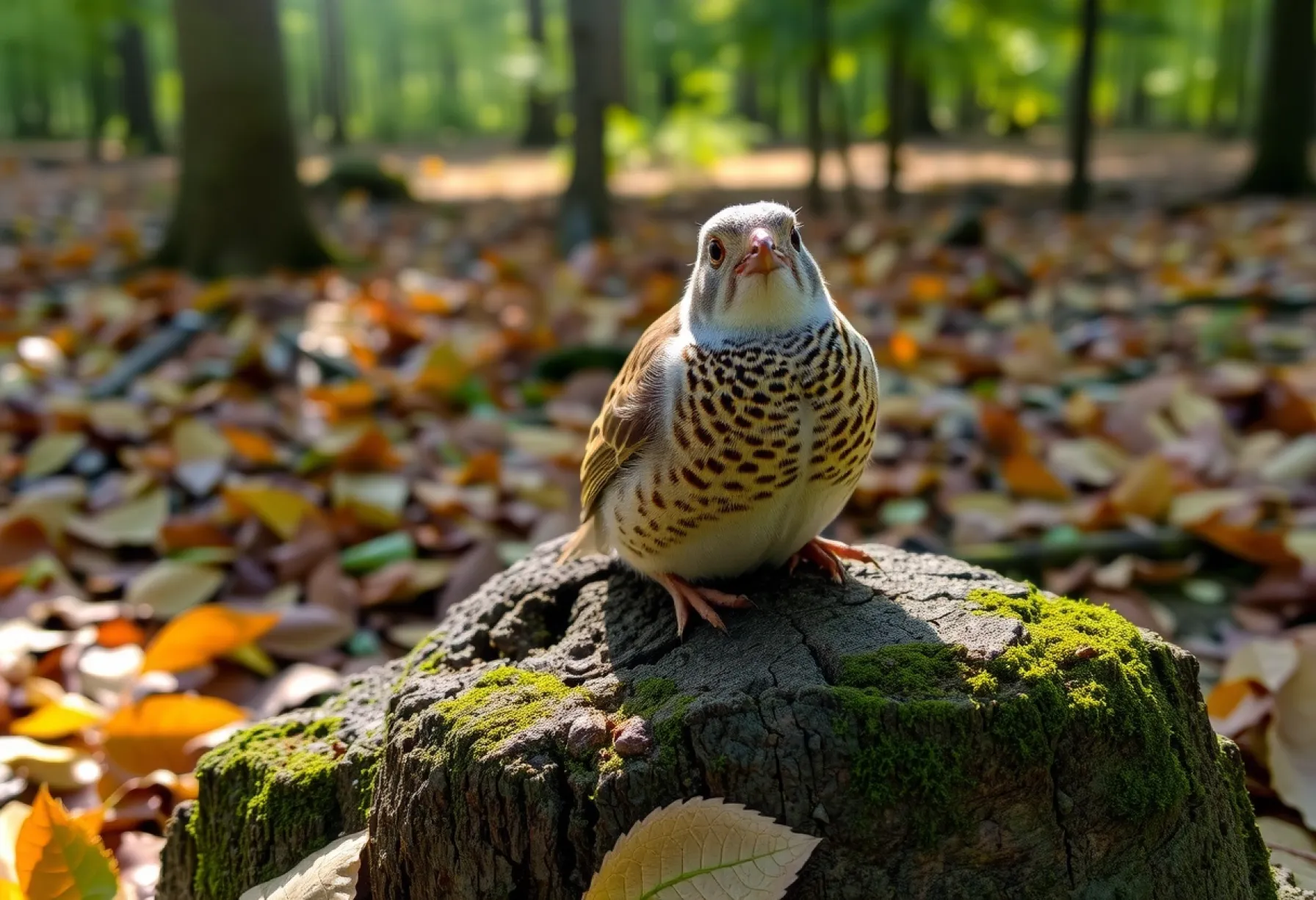 Erdkröte im süddeutschen Wald auf moosbewachsenem Stein entdeckt