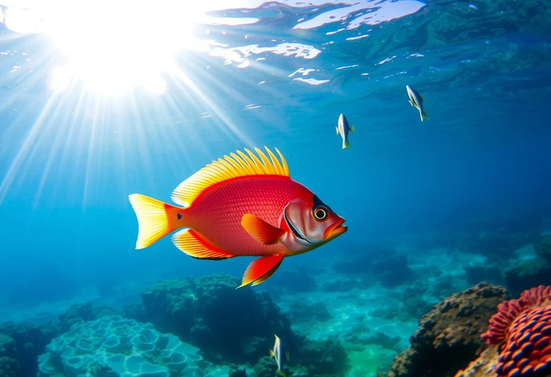 Rotfeuerfisch in den Gewässern vor Negril, Jamaika: Eine Beobachtung der Unterwasserwelt