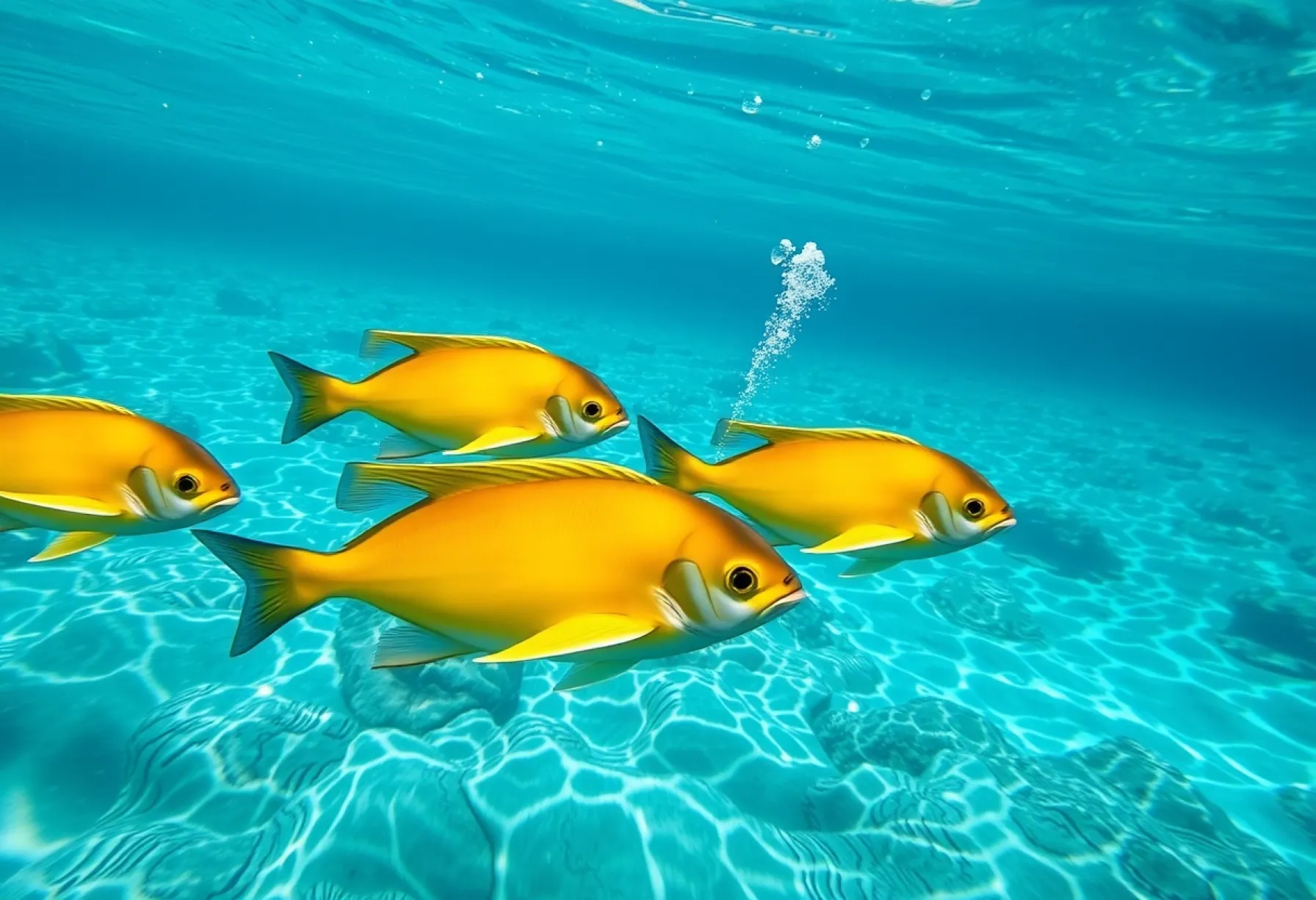 Kaiserfische vor Bora Bora: Eine Momentaufnahme in ruhigem, klarem Wasser