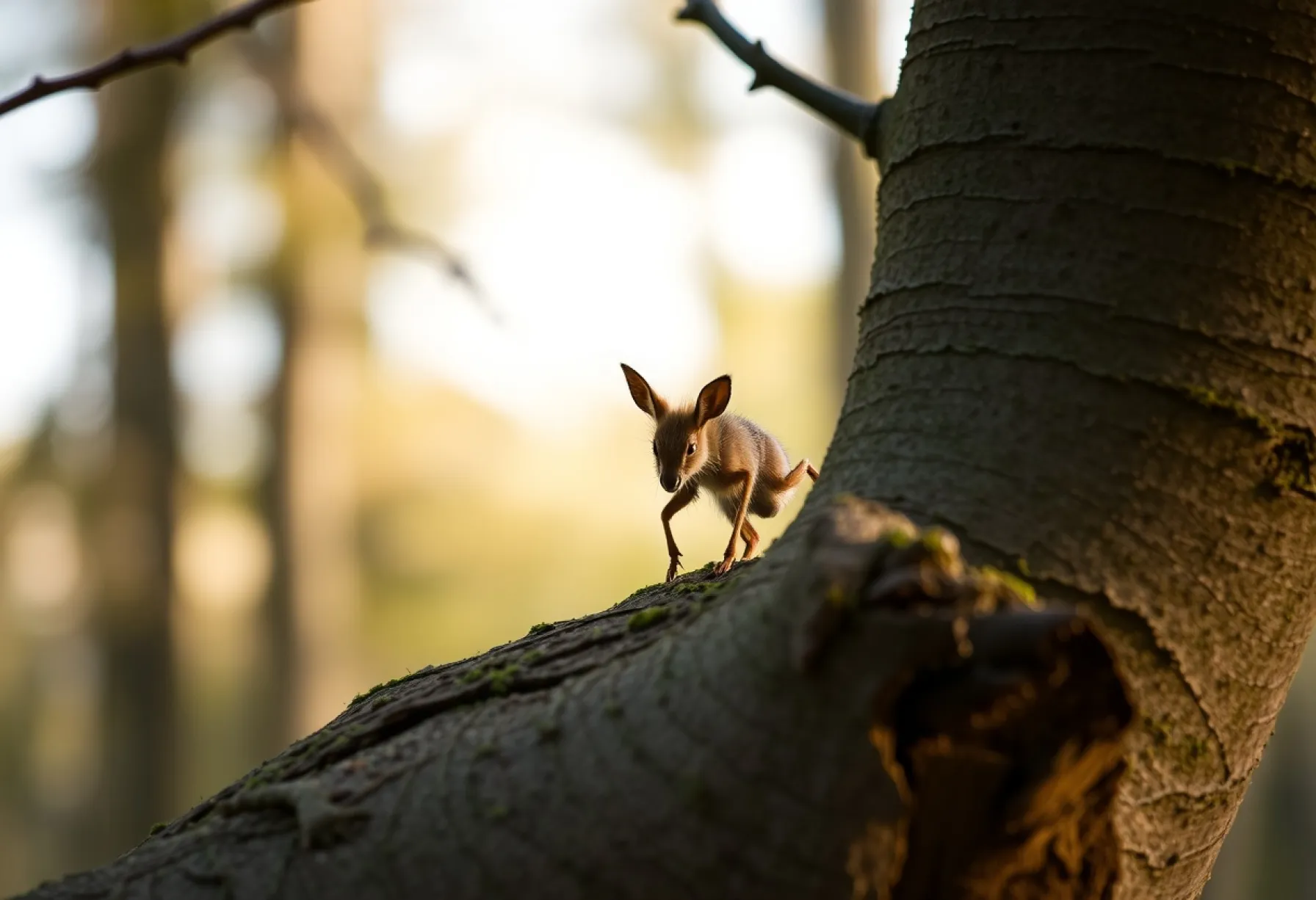 Fotografie eines Hirschkäfers in seinem natürlichen Lebensraum im Laubwald bei Freiburg im Breisgau