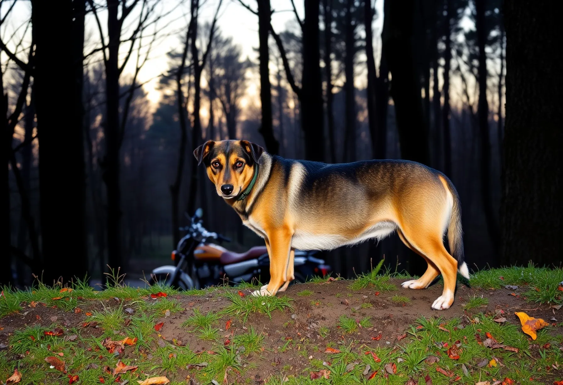 Europäischer Dachs am Waldrand in süddeutscher Herbstlandschaft beobachtet