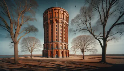 Backstein-Wasserturm in Brandenburg: Architektur des frühen 20. Jahrhunderts