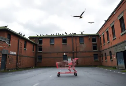 Verlassenes Lagerhaus in Manchester: Einblicke in eine verfallene Architektur und ihre Umgebung