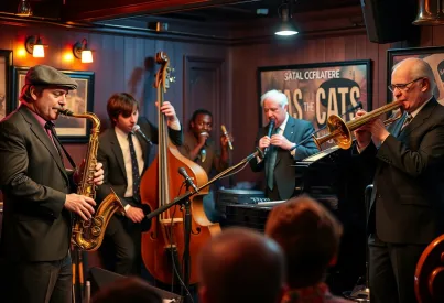 Jazzband-Auftritt in einem gemütlichen Club in New Orleans