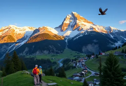 Morgenstimmung in den Berner Alpen: Eiger, Grindelwald und Naturbeobachtungen