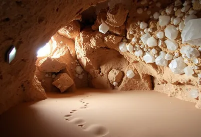 Kristallhöhle in Süd-Island: Geologie, Struktur und natürliche Phänomene