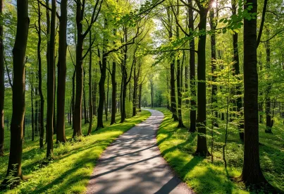 Waldweg im Schwarzwald: Beschreibung eines Kiefernwaldes und seiner Umgebung