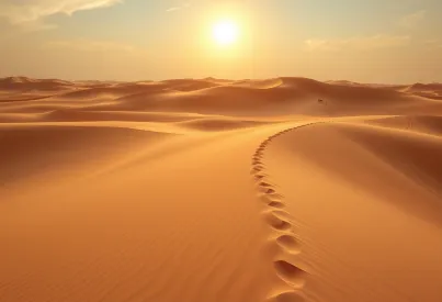 Sandsturm in der Sahara: Die Auswirkungen auf Landschaft und Sichtbarkeit