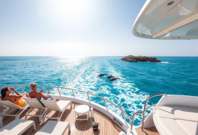 Luxusyacht in der Karibik: Eleganz und Ruhe auf hoher See