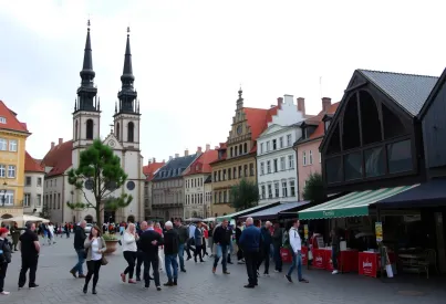 Marktplatz in der Altstadt von Krakau: Sehenswürdigkeiten und Touristen im Überblick