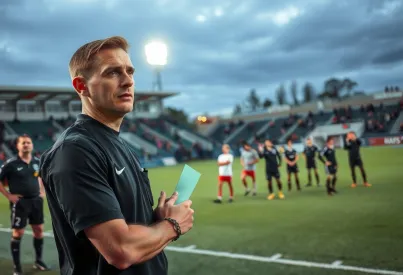 Schiedsrichter im Fokus: Entscheidungen unter Flutlicht auf dem Fußballplatz