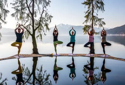 Yoga am See in Vancouver: Morgenübung inmitten der Natur