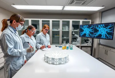 Wissenschaftler in Zürich untersuchen 3D-gedrucktes Implantat im Labor