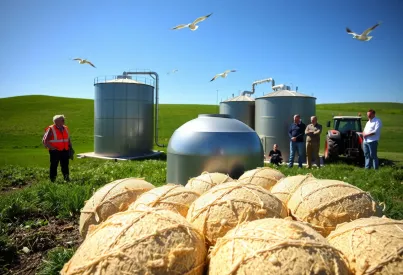 Biogasanlage auf landwirtschaftlichem Betrieb in Schleswig-Holstein: Technische Präzision und Harmonie mit der Natur