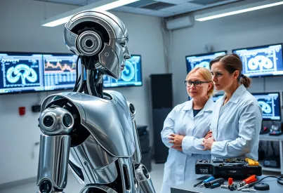 Entwicklung und Feinabstimmung eines humanoiden Roboters in einem Tokioter Forschungszentrum