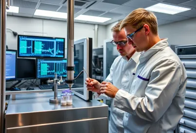 Entwicklung von Quantencomputern in einem Züricher Labor: Forscher arbeiten an Kryostat-Einheit