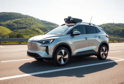 Autonomes Elektro-SUV bei Testfahrt auf Münchner Testgelände im Fokus der Technologieentwicklung