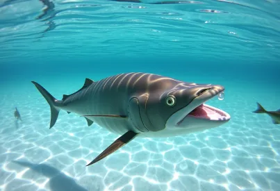 Barrakuda im Karibischen Meer: Ruhe und Eleganz eines stillen Jägers vor Belize