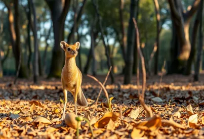 Känguru im Eukalyptuswald bei Melbourne: Einblick in den natürlichen Lebensraum