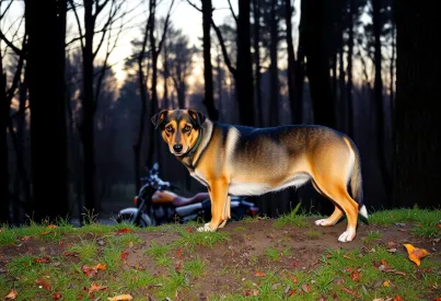 Europäischer Dachs am Waldrand in süddeutscher Herbstlandschaft beobachtet