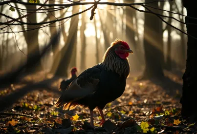 Rothirsch im schottischen Wald: Beobachtungen bei Morgensonne und stillem Wind