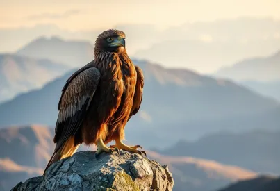 Steinadler in den schottischen Highlands: Beobachtung in der Morgendämmerung