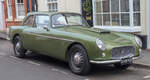 A green Bristol 406 Zagato was photographed from the front side on a street in Warwick on December 28, 2018.