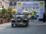 Ein Ford Model A von 1930 ist bei der ADAC Deutschland Klassik 2025 in Schwetzingen von vorn zu sehen. Das Foto entstand am 26. Juli 2025.