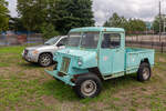 Ein Fahrzeug der Marke RML ist am Railroad Museum of Long Island in Riverhead zu sehen.